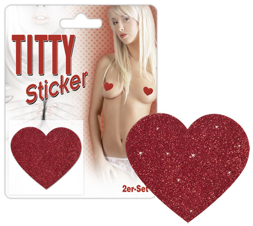 Titty Sticker Hjerte - Brystvorte klistermærke