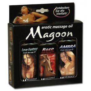 Magoon Massageolie st - 3 x 100 ml
