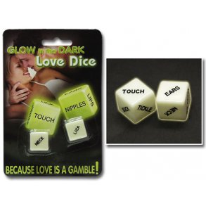 Glow in the dark Love Dice