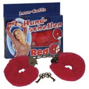 Love Cuffs - plys hndjern - Rd