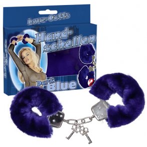 Love Cuffs - plys hndjern - Bl