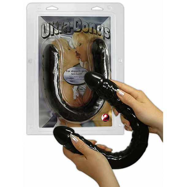 Ultra Dongs Sort Dobbelt-dildo