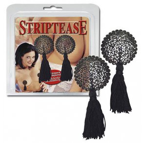 Brystvorte-Smykke i sort