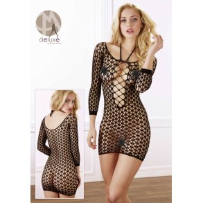 Mini Netkjole i Sort