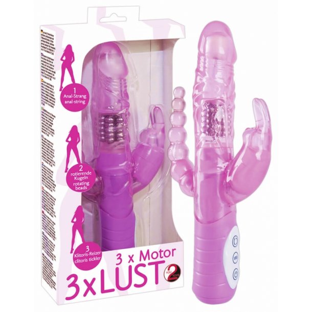 Rabbit Dual Pleasure Perlevibrator Dildo