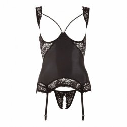 Brystfri Bustier i Sort